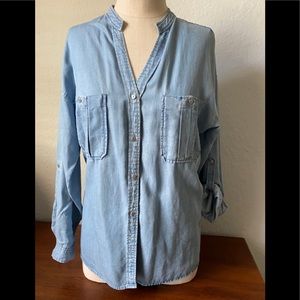 Zara Jean Oversized Shirt ButtonDown Patch Pocket